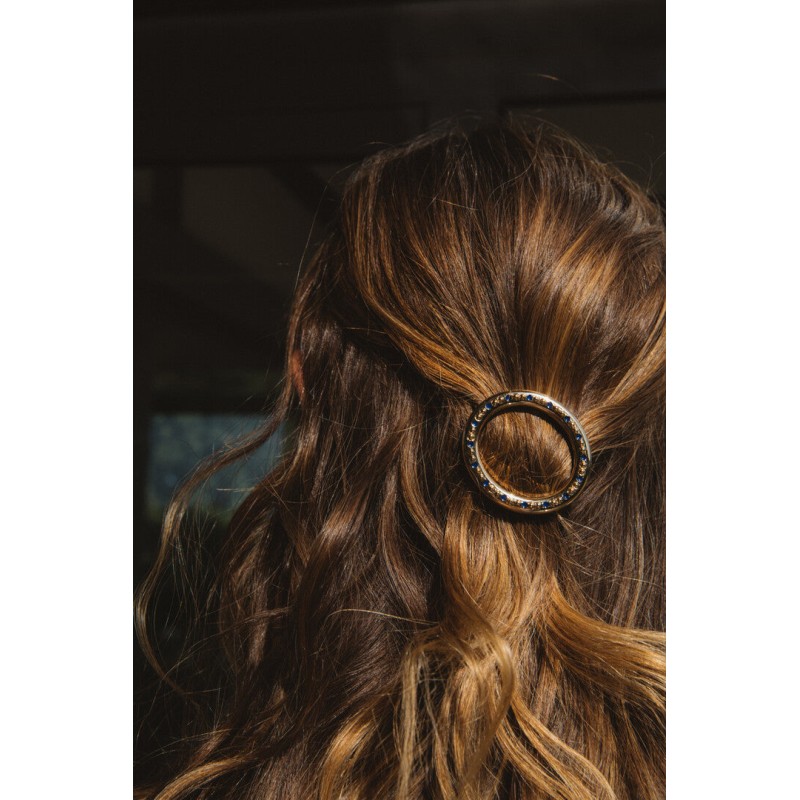 Gold and blue Rhythm hair clip Le MVP de beaucoup