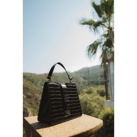 Embossed black Jacob bag la livraison gratuite