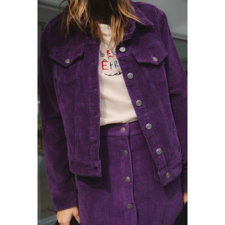 Zoe purple jacket de France