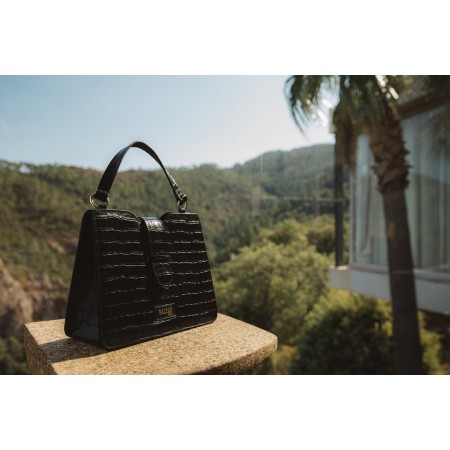 Embossed black Jacob bag la livraison gratuite