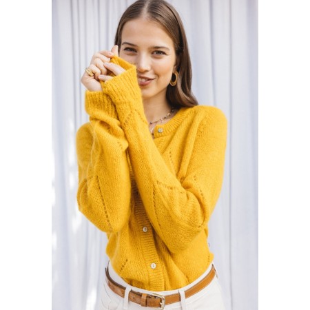 Caleb yellow gold cardigan offre 