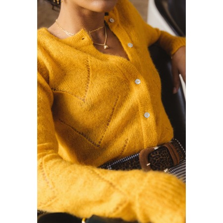 Caleb yellow gold cardigan offre 