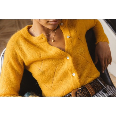 Caleb yellow gold cardigan offre 