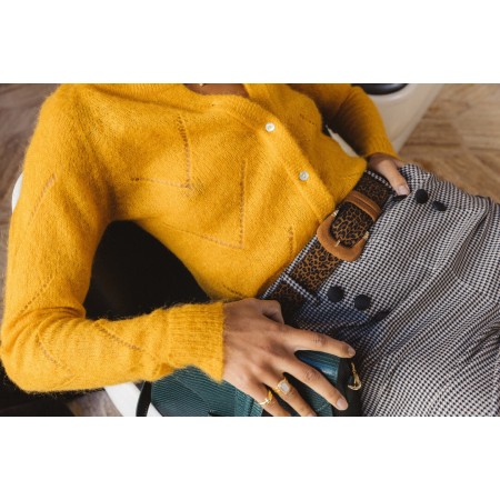 Caleb yellow gold cardigan offre 