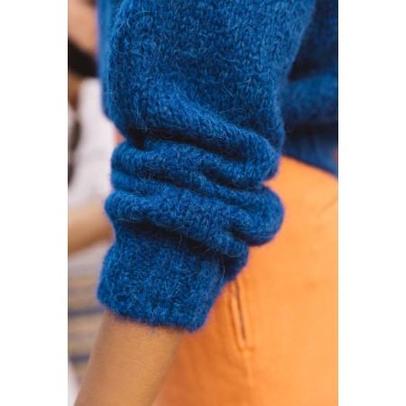 Blue Nolan cardigan basket pas cher