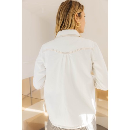 Pearl white Pamina shirt Vous souhaitez 