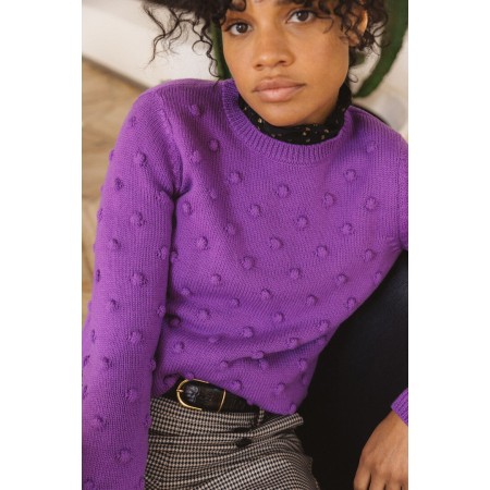 Purple Suzette sweater Fin de série