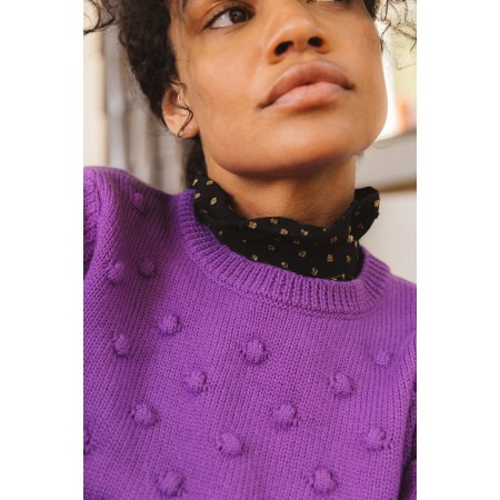 Purple Suzette sweater Fin de série