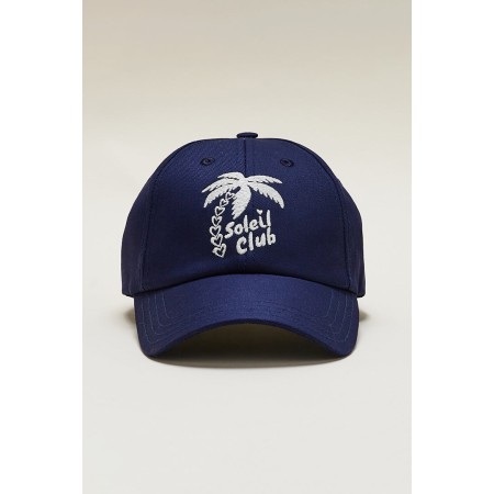 Casquette Soleil Club écru et bleu Faites des économies