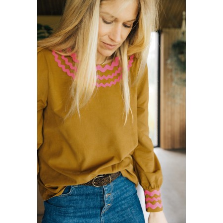 Yellow Reflection blouse à prix réduit toute l'année