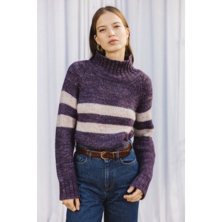 purple legato sweater destockage