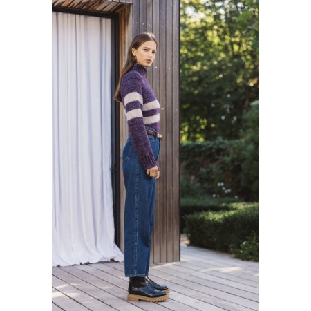 purple legato sweater destockage