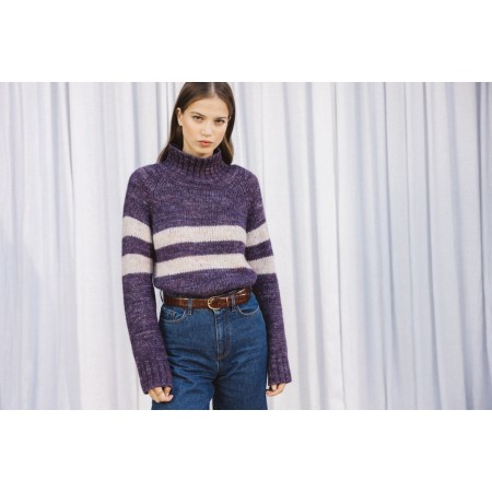 purple legato sweater destockage