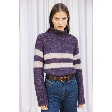 purple legato sweater destockage