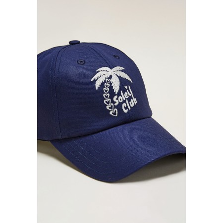 Casquette Soleil Club écru et bleu Faites des économies