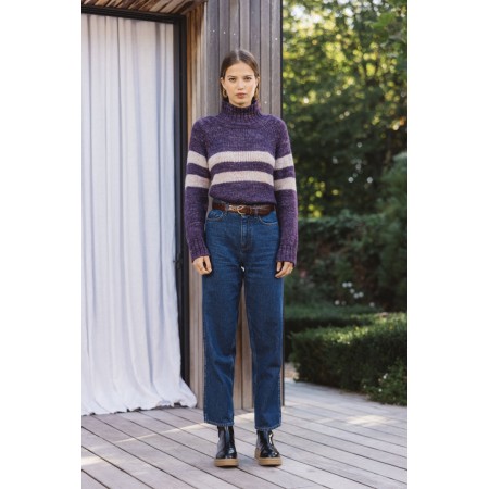 purple legato sweater destockage