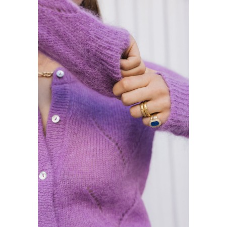 PURPLE CALEB CARDIGAN Venez acheter