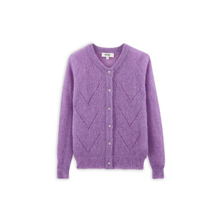 PURPLE CALEB CARDIGAN Venez acheter