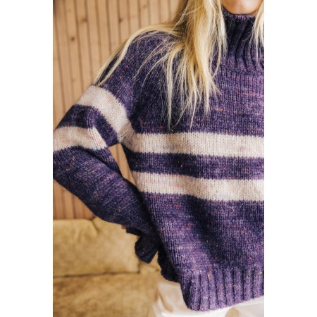 purple legato sweater destockage