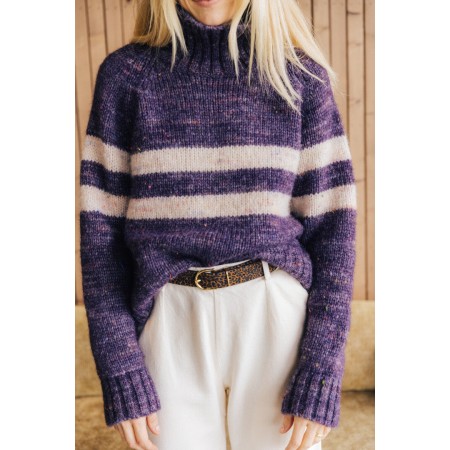 purple legato sweater destockage