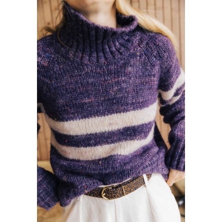 purple legato sweater destockage