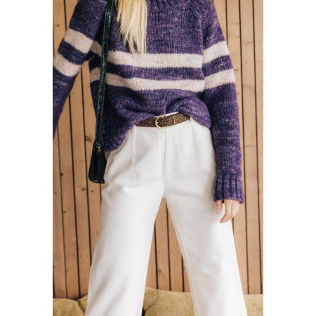 purple legato sweater destockage