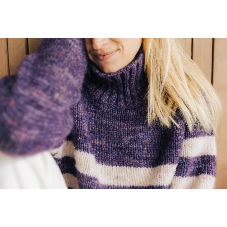 purple legato sweater destockage