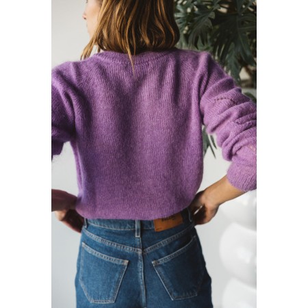 PURPLE CALEB CARDIGAN Venez acheter