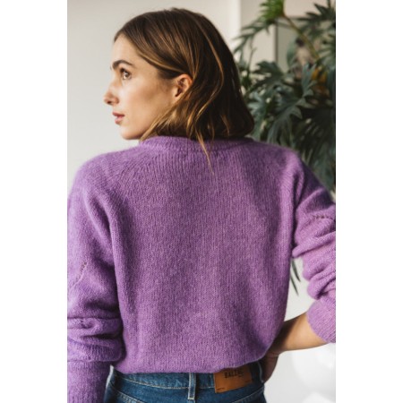 PURPLE CALEB CARDIGAN Venez acheter