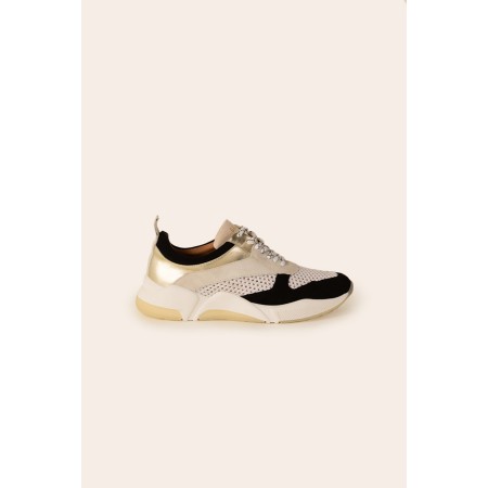 Black and gold Fédor sneakers 50-70% off 