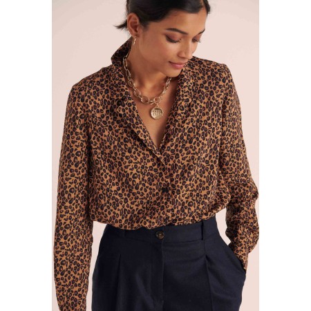 George leopard print shirt la colonne vertébrale