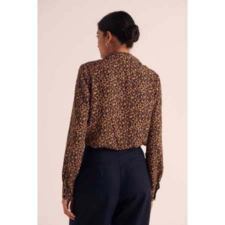 George leopard print shirt la colonne vertébrale