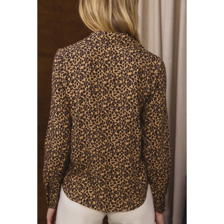 George leopard print shirt la colonne vertébrale