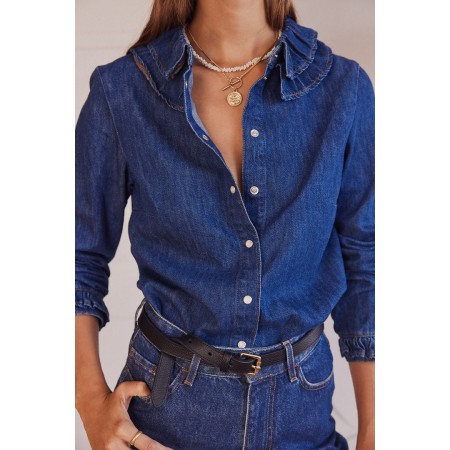 Blue midi Belkis shirt Toutes les collections ici