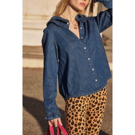 Blue midi Belkis shirt Toutes les collections ici