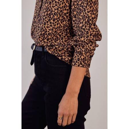 George leopard print shirt la colonne vertébrale