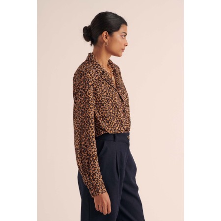 George leopard print shirt la colonne vertébrale