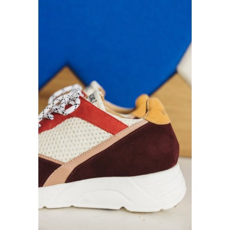 Persienne burgundy and yellow sneakers meilleur choix