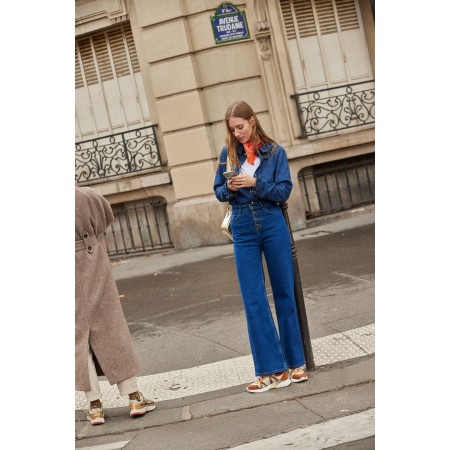 Blue midi Belkis shirt Toutes les collections ici