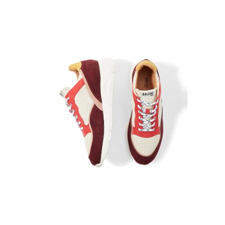 Persienne burgundy and yellow sneakers meilleur choix