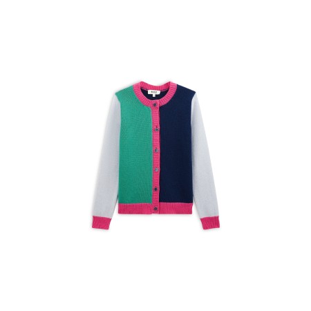 Blue, green and pink Fontaine cardigan l'achat 