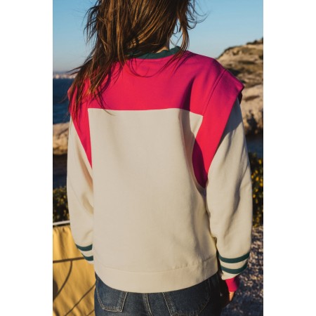 Fabulous pink and orange sweatshirt outlet