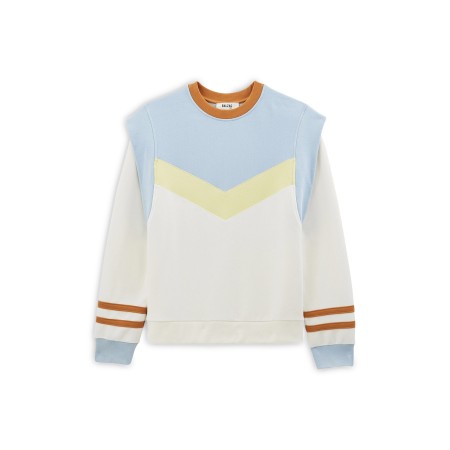 Fabulous blue and yellow sweatshirt de technologie