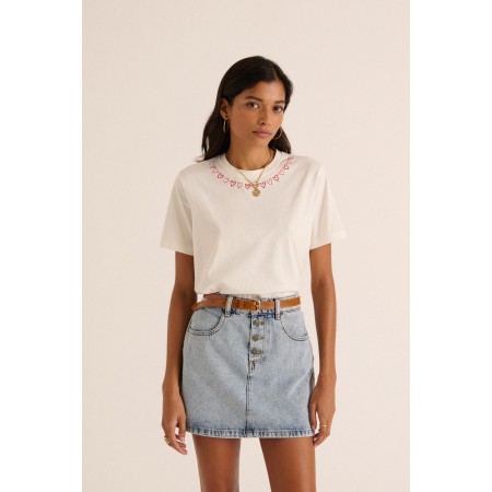 Mustard crumpled patent Aimie belt destockage