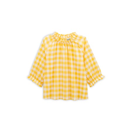 Friandise yellow gingham blouse de la marque