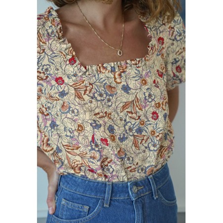 floral Indian print alegria blouse de la marque