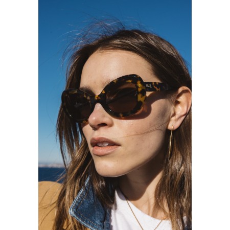 Black tortoise charlotte sunglasses Pour