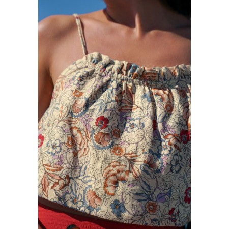 floral Indian print calor tank top des créatures d'habitude