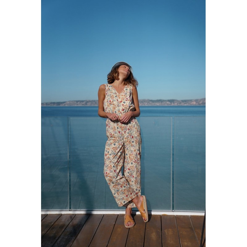 Floral Indian print Sombrilla jumpsuit En savoir plus