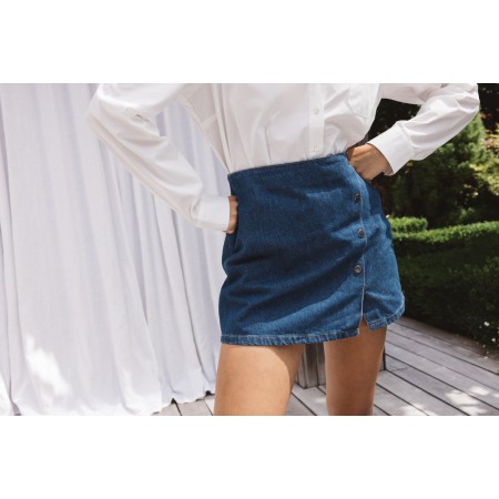 Brio blue midi skirt Véritable concentré